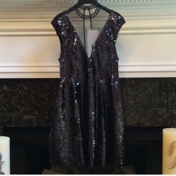 Free People black Sequin dress sz.XS - Picture 10 of 14